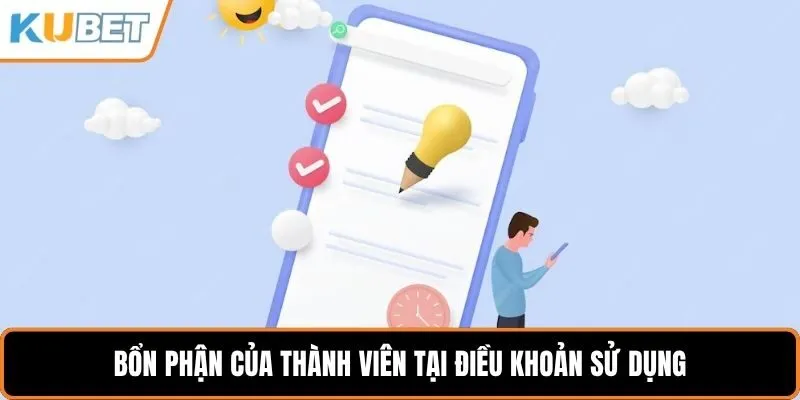 Bổn phận của thành viên tại điều khoản sử dụng