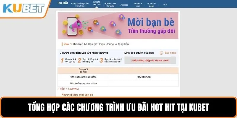 Thường xuyên có nhiều chương trình khuyến mãi KUBET cực kỳ hấp dẫn